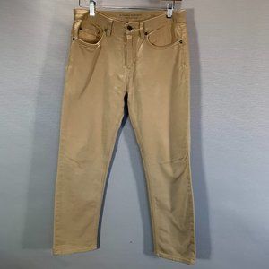 Banana Republic Pants Mens 31 The Traveler Slim Fit Tan Cotton Stretch Chino